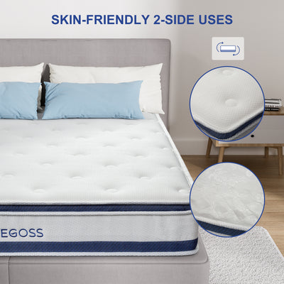 Single Bed Mattress,  Hybrid Double Bed Mattress, Single Bed Mattress With Individual Pocket Springs, Boxed Plush Foam Mattress, Medium Soft, Sports Isolation Pressure