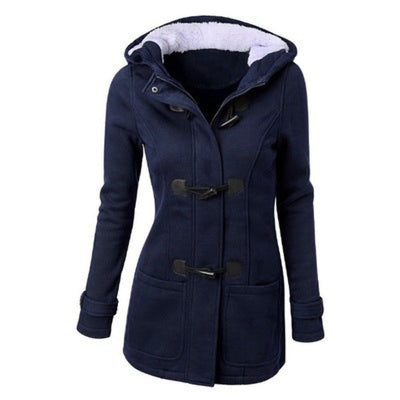 Hooded Jacket Sweater Cotton-padded Coat For Women