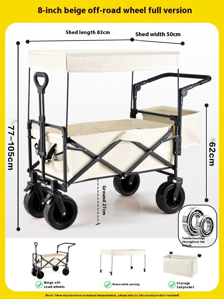 Baby Stroller Folding Outdoor Camp Camping Trailer