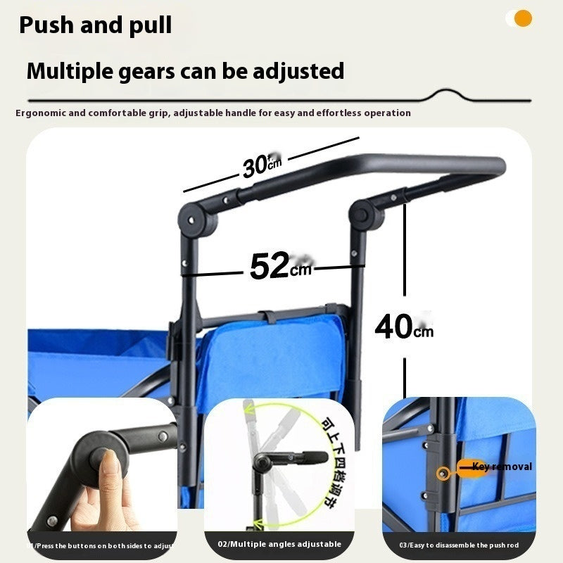 Baby Stroller Folding Outdoor Camp Camping Trailer