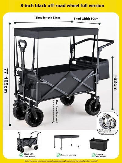 Baby Stroller Folding Outdoor Camp Camping Trailer