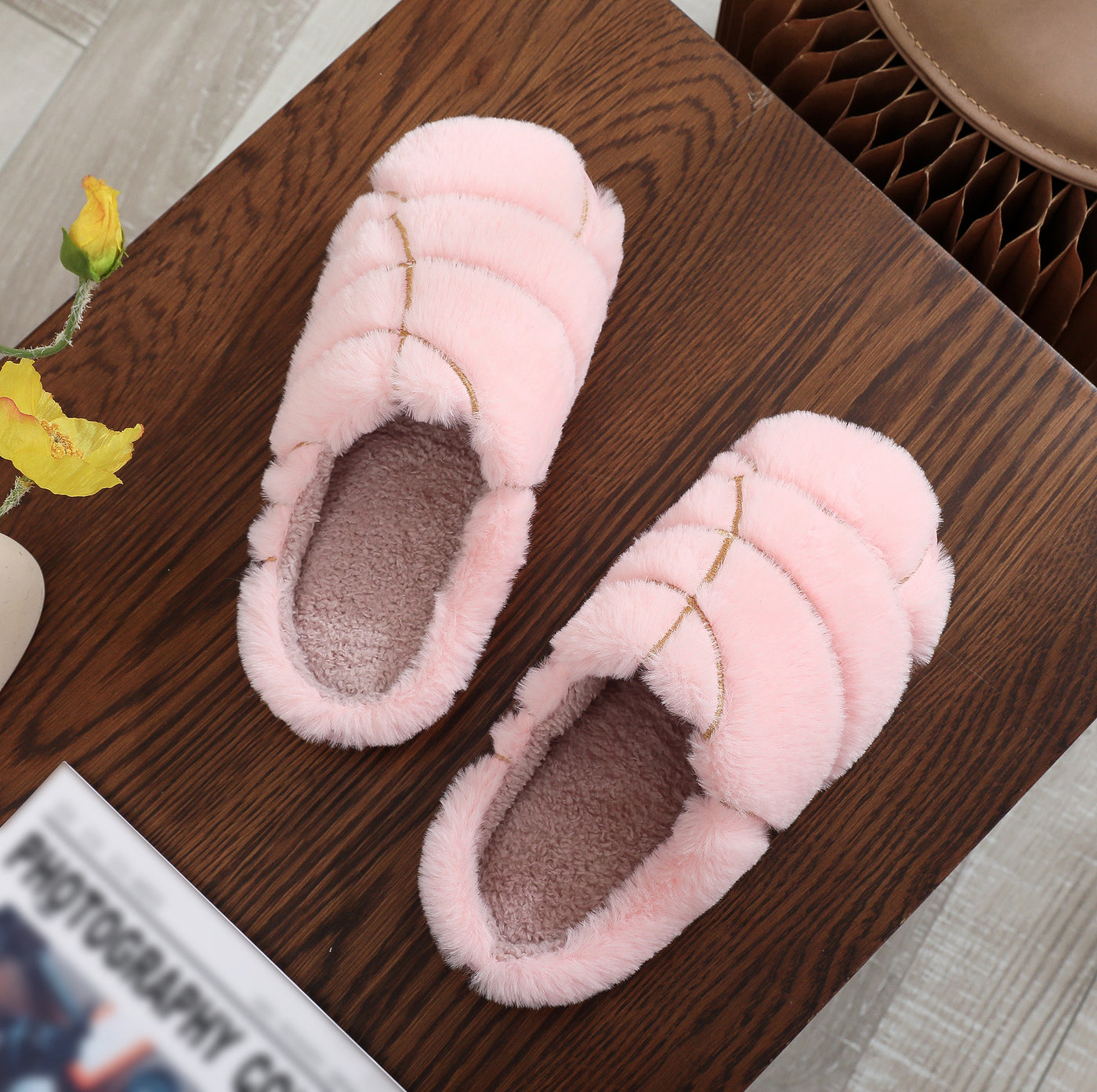 Winter Plush Home Slippers for Men and Women