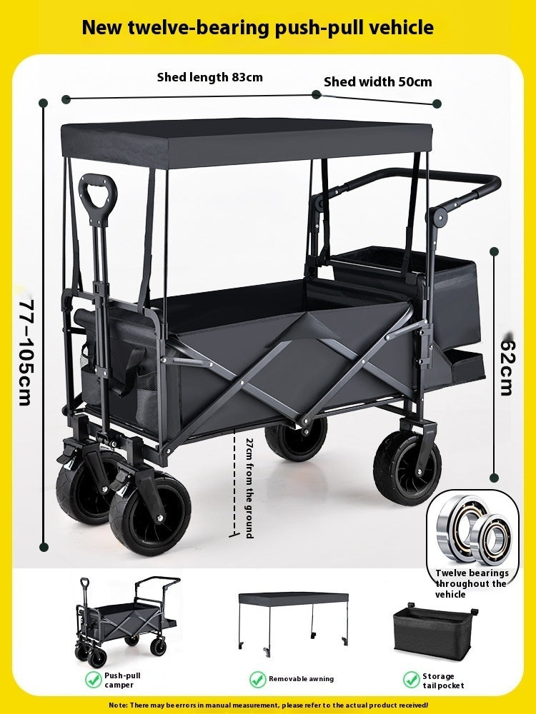 Baby Stroller Folding Outdoor Camp Camping Trailer