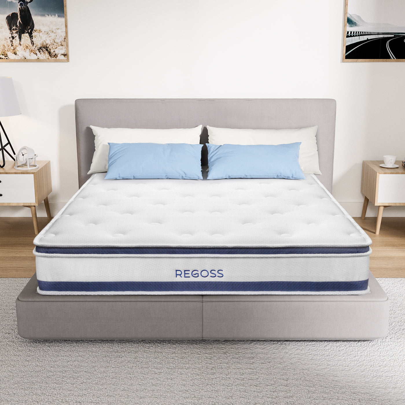 Single Bed Mattress,  Hybrid Double Bed Mattress, Single Bed Mattress With Individual Pocket Springs, Boxed Plush Foam Mattress, Medium Soft, Sports Isolation Pressure