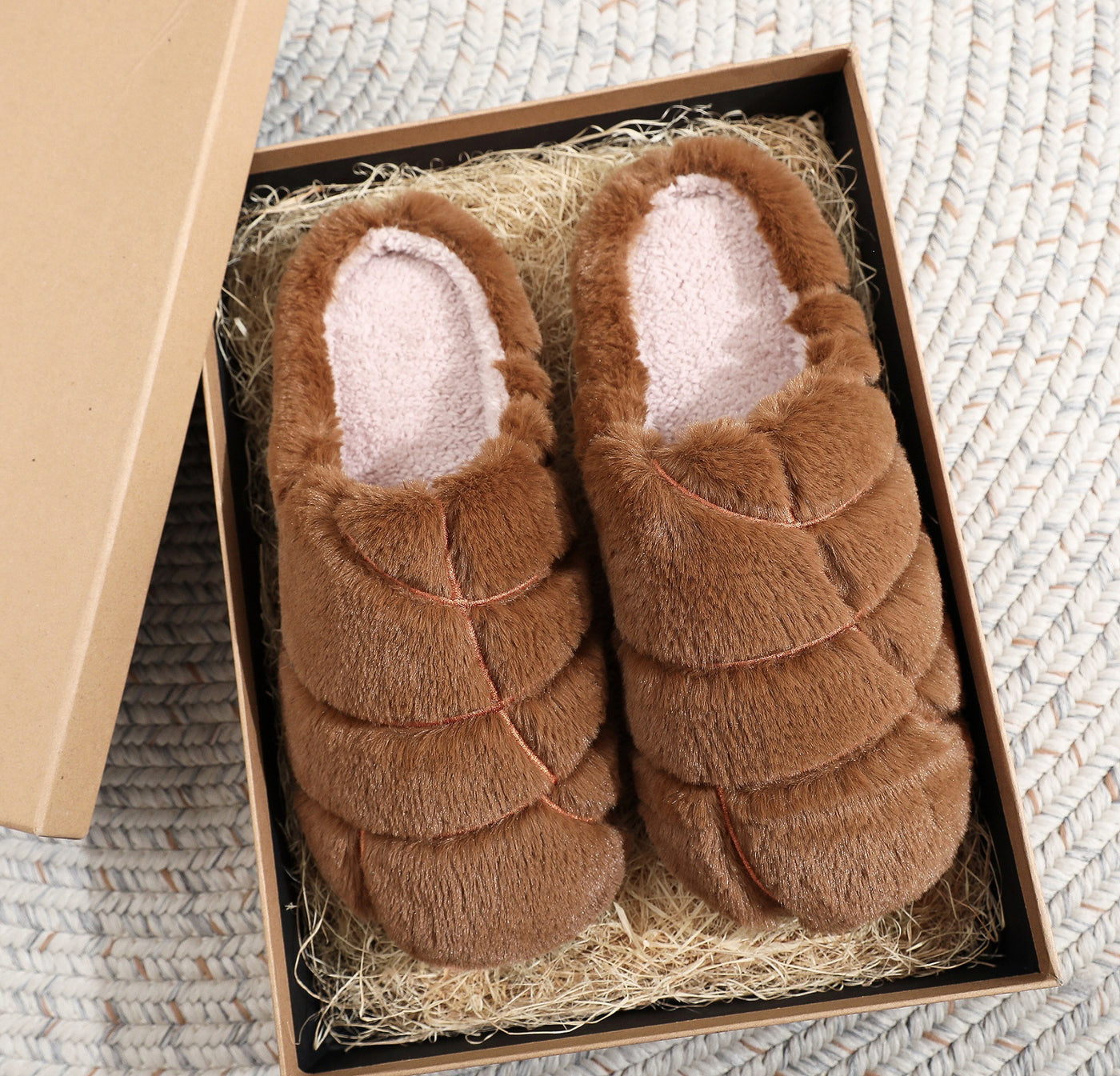 Winter Plush Home Slippers for Men and Women