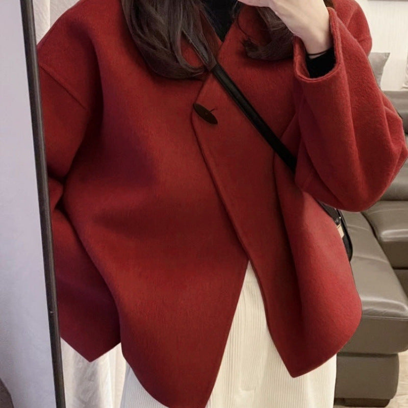 Early Spring All-match Woolen Coat