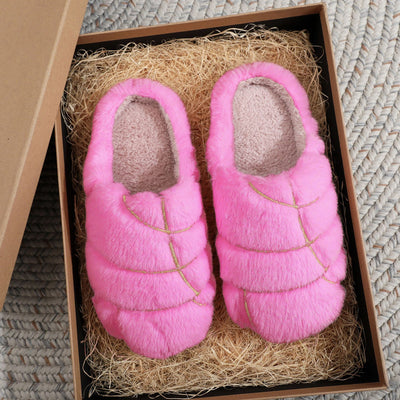 Winter Plush Home Slippers for Men and Women