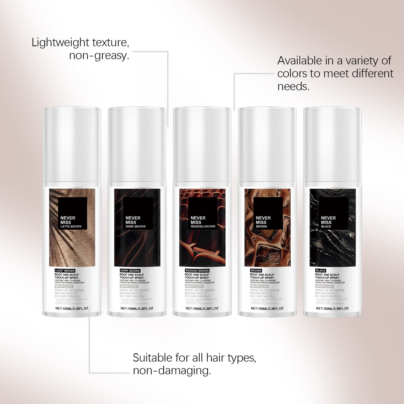 Temporary Hair Color Touch-Up Spray