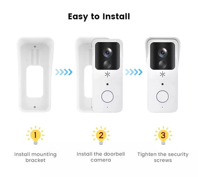 5G 2.4G WiFi Video Doorbell 1080P Tuya Smart Outdoor Wireless Intercom Waterproof Wireless Camera Ringing Bell