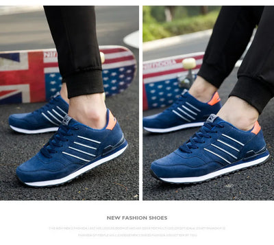 Brand Sneakers Men Outdoor Running Shoes High Quality Lace-Up Men Casual Shoes Fashion Comfortable Walking Shoes Tenis Hombres