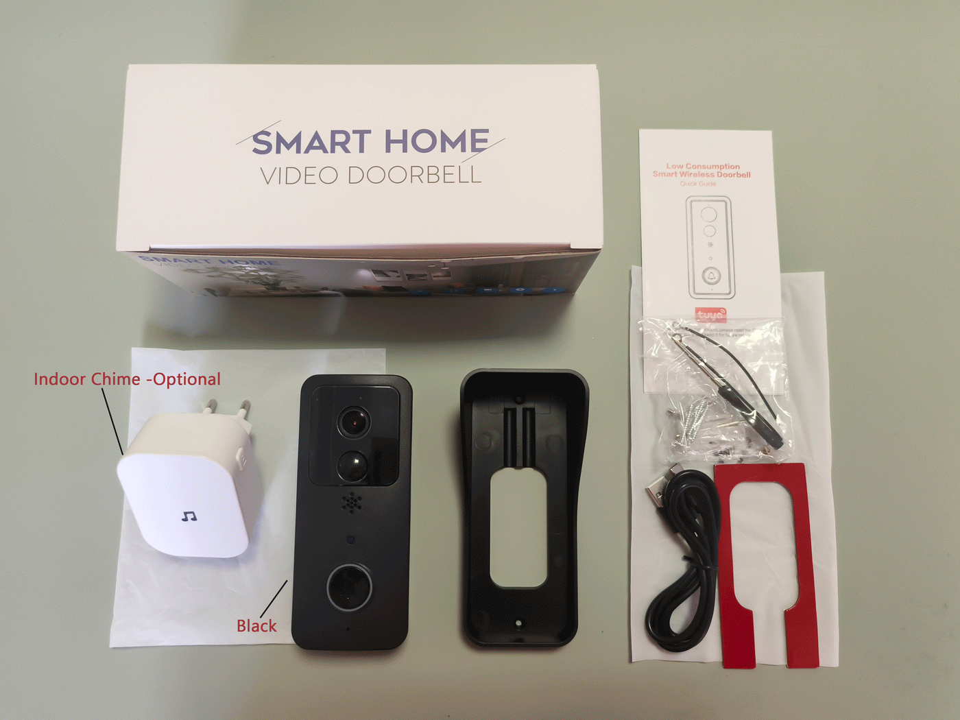 5G 2.4G WiFi Video Doorbell 1080P Tuya Smart Outdoor Wireless Intercom Waterproof Wireless Camera Ringing Bell