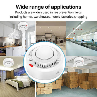 Tuya WiFi Smoke Detector Real-time Monitoring Remote Alarm Notification App Control Works With Alexa Google Home
