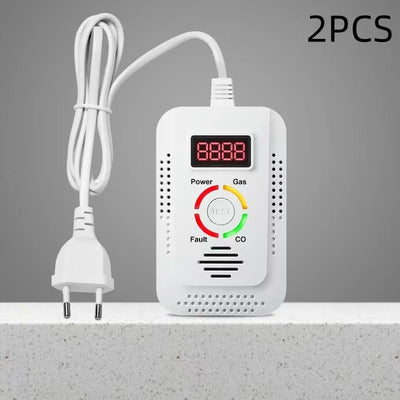 Natural Gas Detector And Carbon Monoxide CO Detector, Combustible Gas Leak Detector Monitor For Gas,Co, Methane(CH4) In Kitchen