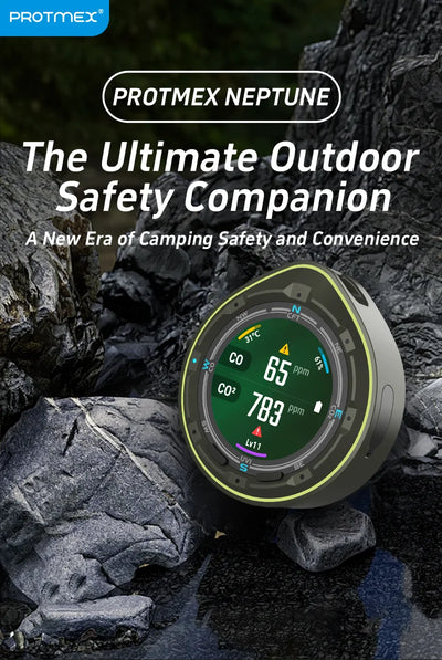 Protmex Portable Multifunctional Carbon Monoxide CO2 Detector Air Quality Meter Temperature Humidity Meter with Touch Screen UV