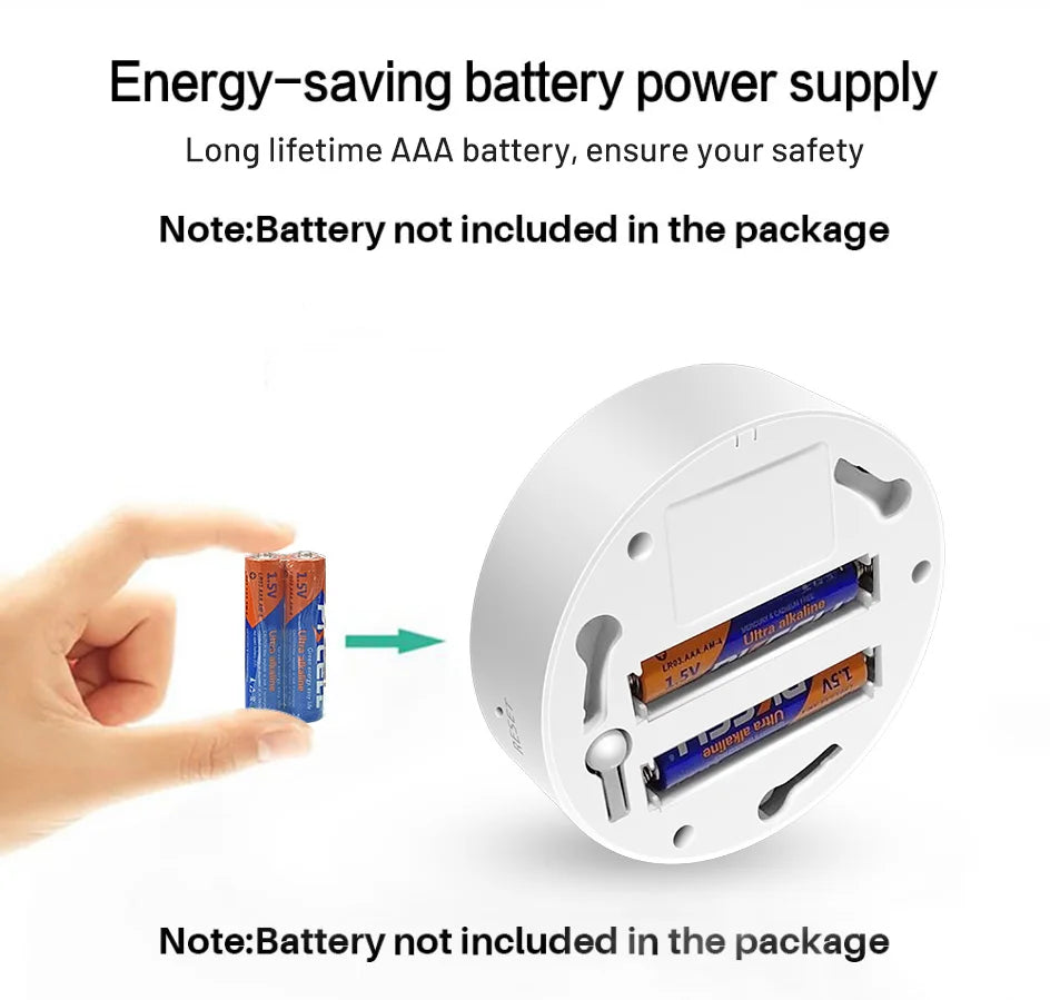 Tuya WiFi Smoke Detector Real-time Monitoring Remote Alarm Notification App Control Works With Alexa Google Home