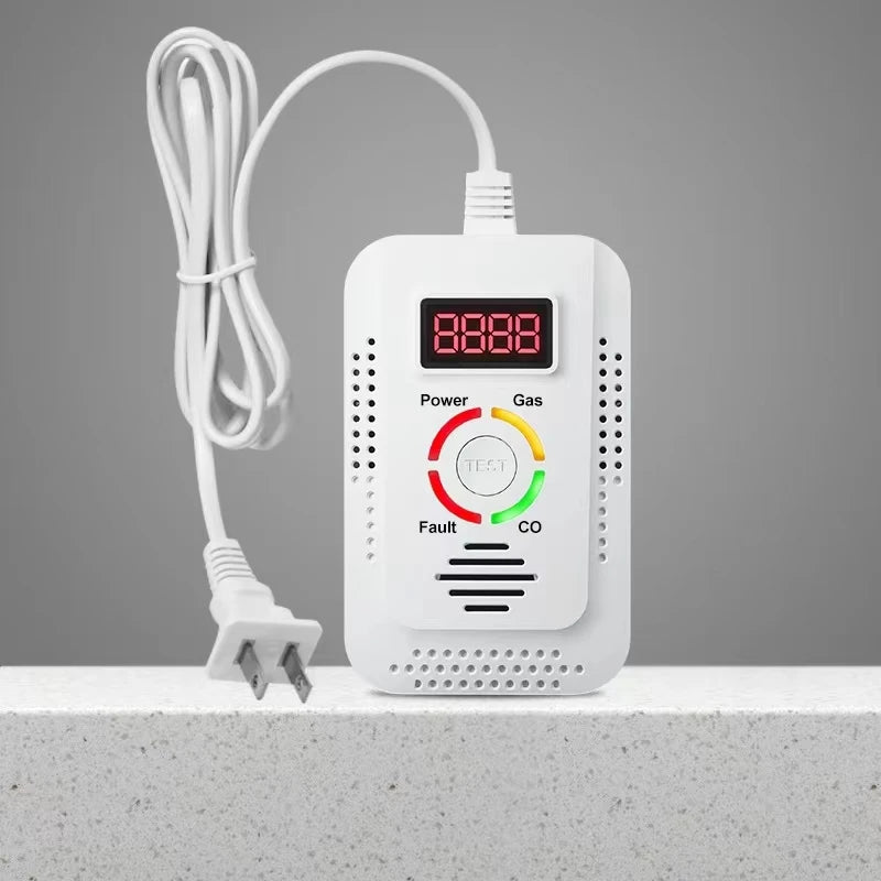 Natural Gas Detector And Carbon Monoxide CO Detector, Combustible Gas Leak Detector Monitor For Gas,Co, Methane(CH4) In Kitchen