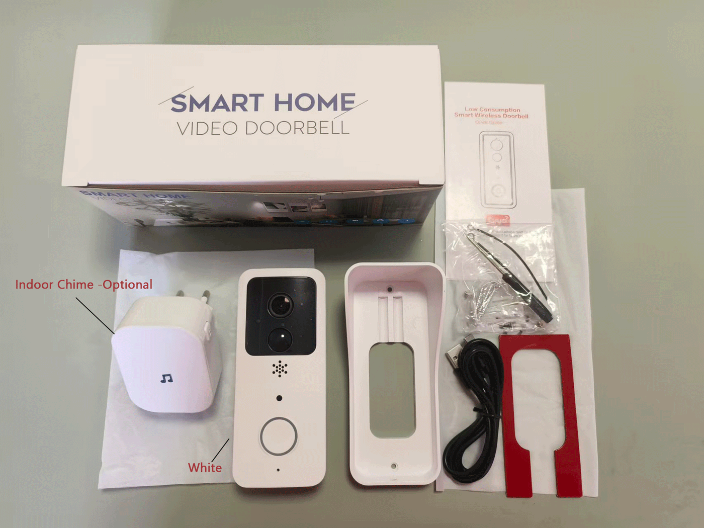 5G 2.4G WiFi Video Doorbell 1080P Tuya Smart Outdoor Wireless Intercom Waterproof Wireless Camera Ringing Bell