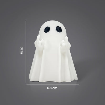 Halloween Middle Finger Love Ghost Ornaments