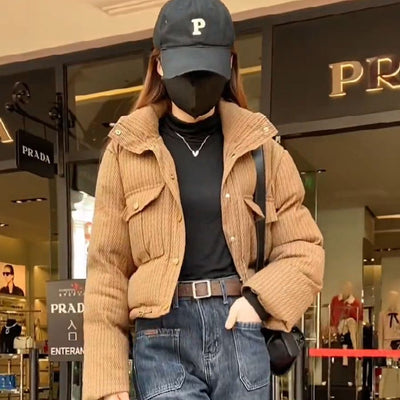 Women's Short Winter Loose Casual Cotton-padded Jacket