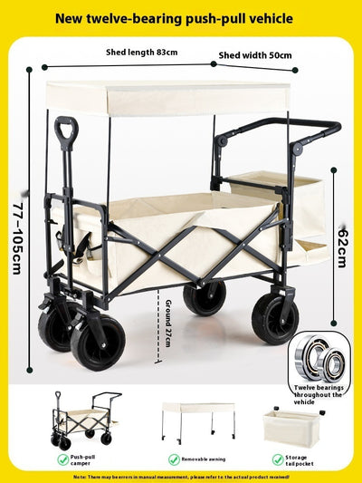 Baby Stroller Folding Outdoor Camp Camping Trailer