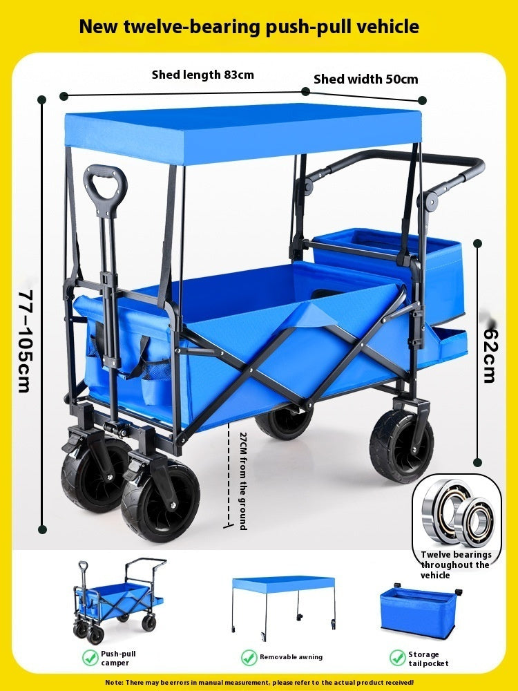 Baby Stroller Folding Outdoor Camp Camping Trailer