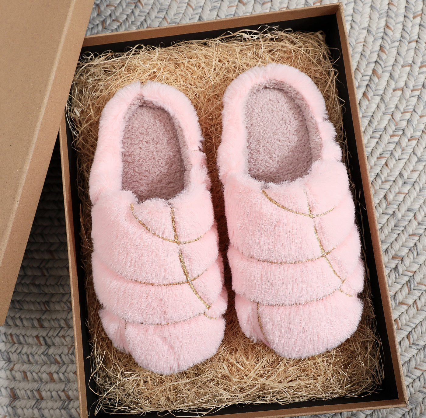 Winter Plush Home Slippers for Men and Women